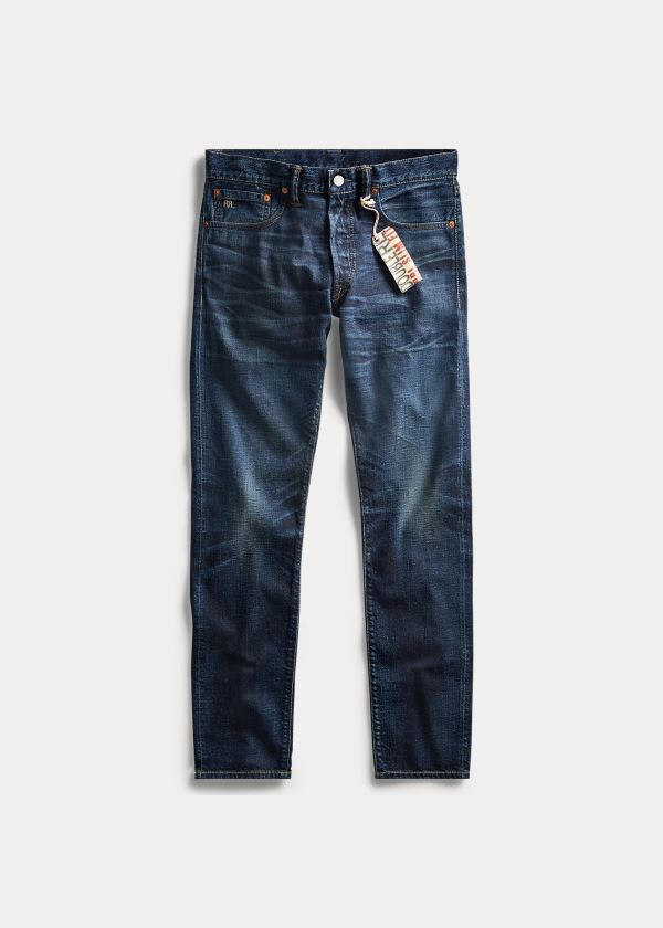 Men's Ralph Lauren Slim Fit Selvedge Jeans | 823057SRY